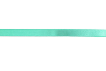 Obraz premium Green ribbon on white background