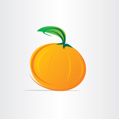 orange fruit juice vector design