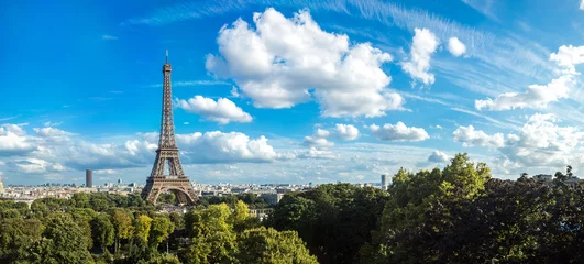 Schilderijen op glas Eiffeltoren in Parijs, Frankrijk © Sergii Figurnyi