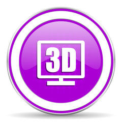 3d display violet icon