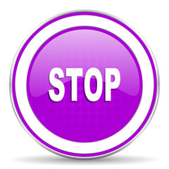 stop violet icon