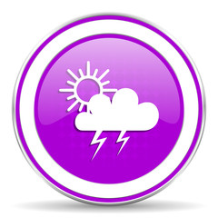 storm violet icon waether forecast sign