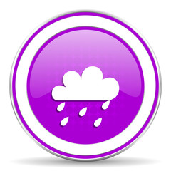 rain violet icon waether forecast sign