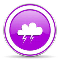 storm violet icon waether forecast sign