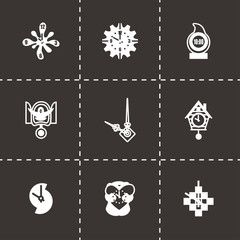 Vector Clock icon set