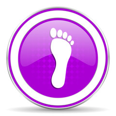 foot violet icon