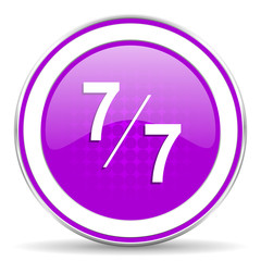 7 per 7 violet icon