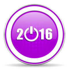 new year 2016 violet icon new years symbol