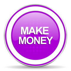 make money violet icon