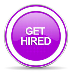 get hired violet icon