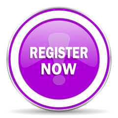 register now violet icon