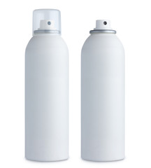 Blank matte plastic white cosmetics bottle