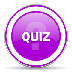 quiz violet icon