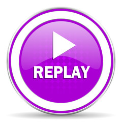 replay violet icon