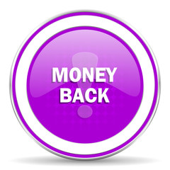 money back violet icon