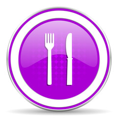 eat violet icon restaurant sign
