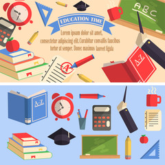 Education time vector illustration.