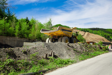 monster truck in a mining  © zaschnaus