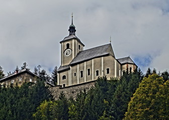 Fototapeta premium Kirche am Berg