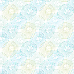 Vector abstract bubbles seamless pattern