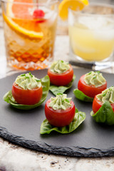 Avocado Cheese Stuffed Tomatoes.