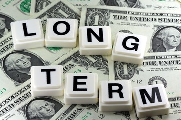 The Word long term - A Term Used For Business, Finance and Tax Concept 