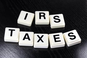 The Word IRS taxes - A Term Used For Business in Finance and Stock Market Trading