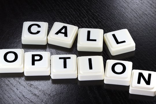 The Word Call Option - A Term Used For Business In Finance And Stock Market Trading