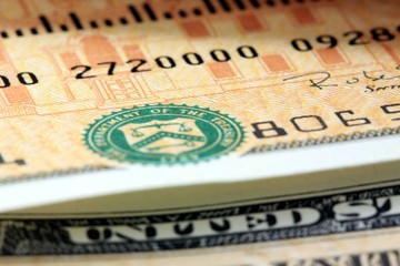 United States Treasury Savings Bonds Financial Security concept