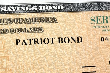 United States Treasury Savings Bonds Financial Security concept