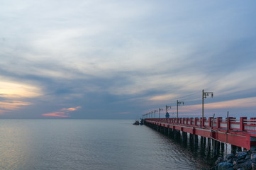 Fototapeta premium Ao Prachuap, Prachuap Khiri Khan province in Southern Thailand 