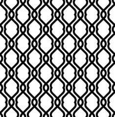 Fototapeta premium Black and white geometric seamless pattern modern stylish.