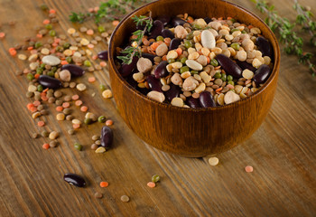 beans, chickpeas  and lentils