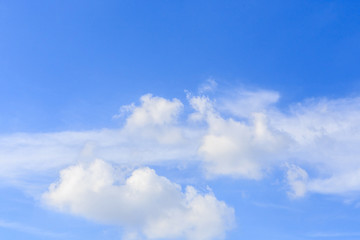 clouds on the blue sky