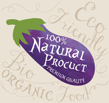 Melanzana, 100% prodotto naturale, biologico