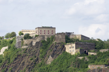 Fototapeta na wymiar Festung Ehrenbreitstein in Koblenz, Deutschland