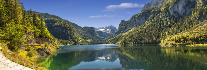 Autriche lac de Gosau - obrazy, fototapety, plakaty