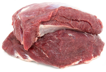 fresh meat on a white background