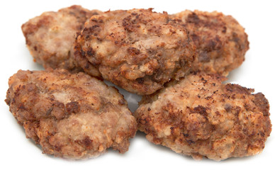 cutlets on a white background