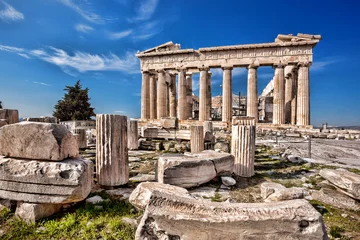Deurstickers Athene Parthenontempel op de Akropolis in Athene, Griekenland