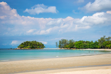 Tropical beach on Bintan island resorts, Indonesia