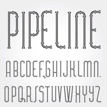 pipeline font