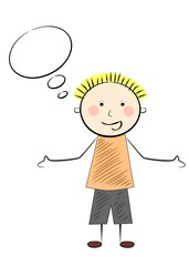 
the vector illustration expressing man in puzzlement .