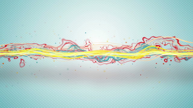 colorful energy waves loopable animation 4k (4096x2304)