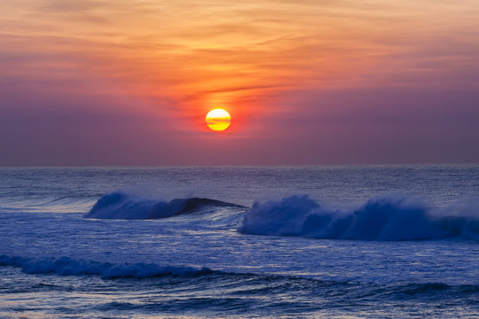 Dawn Sunrise Ocean Sky Colors
