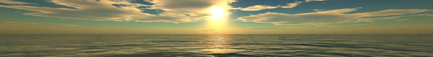 Obraz na płótnie Canvas Sea sunset. Panorama.