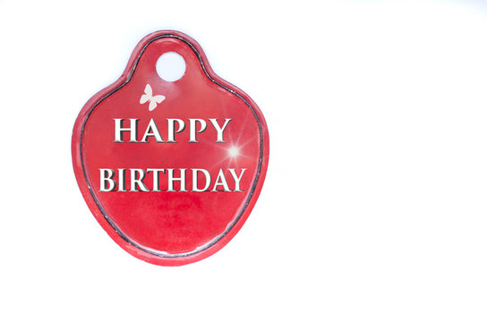 Metallschild Happy Birthday
