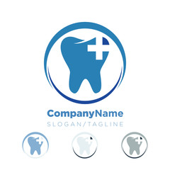 Dentist Dental Tooth vector logo icon