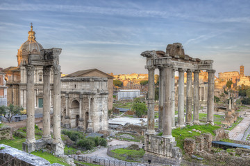 Roman Forum Sunset HDR