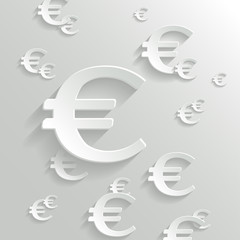 Abstract Background with Euro  Symbol.